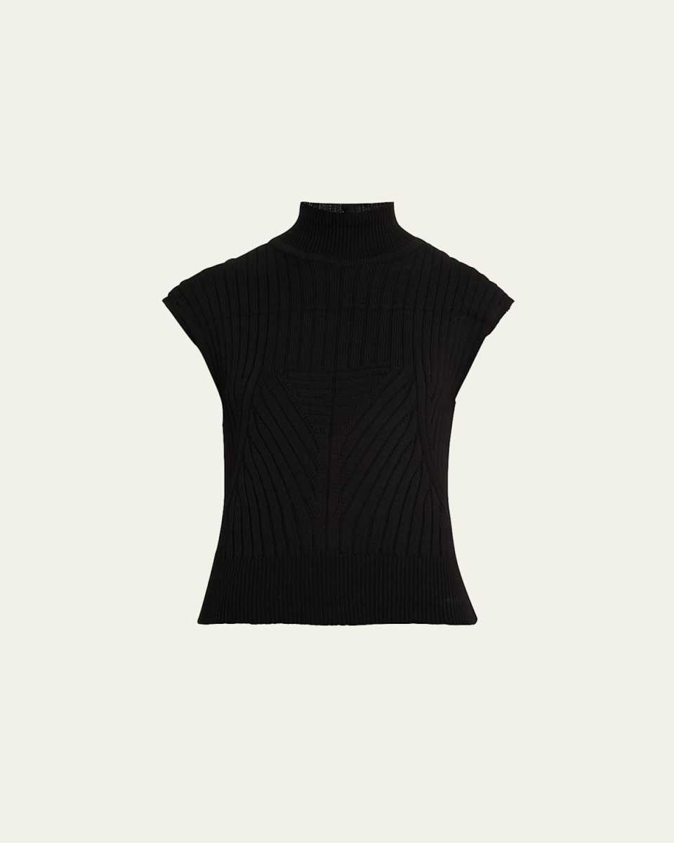 Turtleneck Contour Rib Top